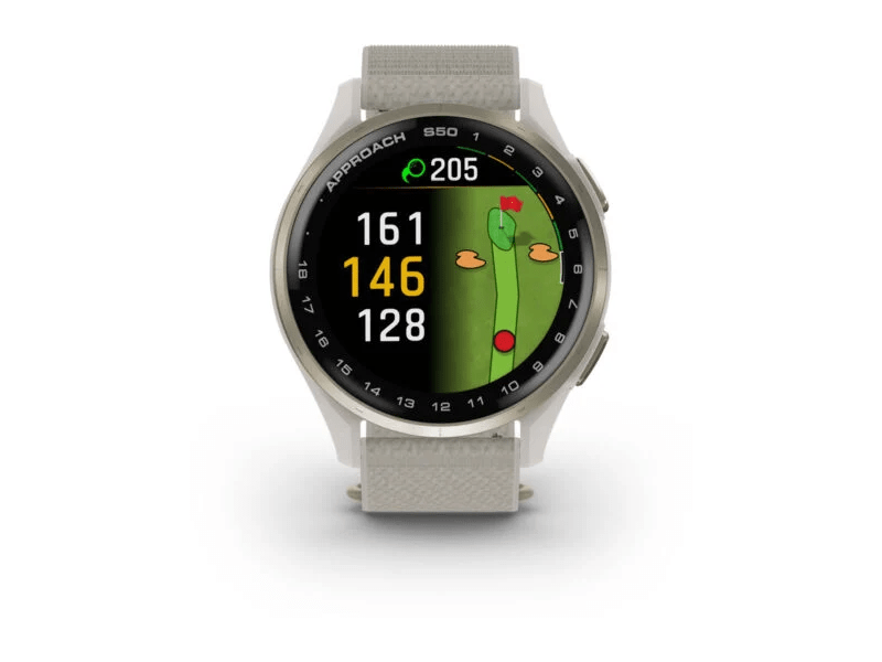 Garmin Approach S50 Okosóra, arany/krém (010-03010-01)