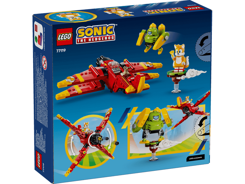 LEGO® Sonic the Hedgehog™ Tails Tornado-1 repülője (77119)