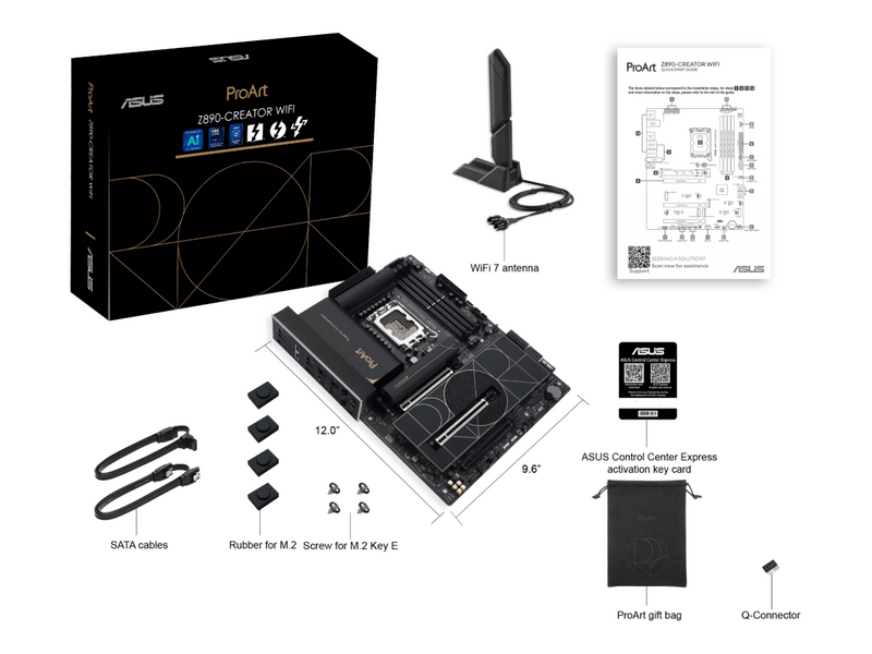 Asus ProArt Z890-Creator WiFi alaplap, LGA1851