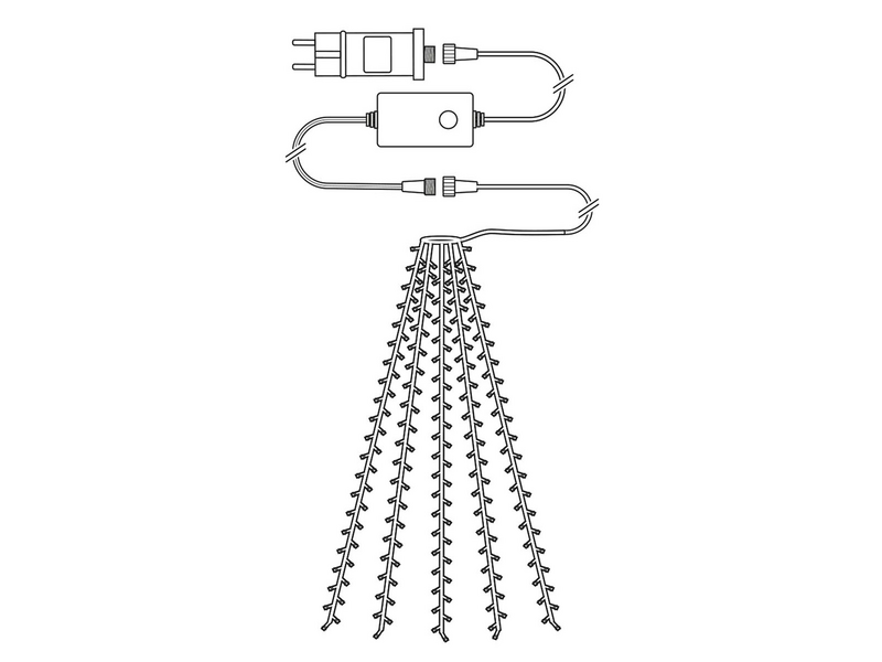 Nedis SmartLife WIFILXT12W200 Karácsonyi fényfüzér, 5x4m