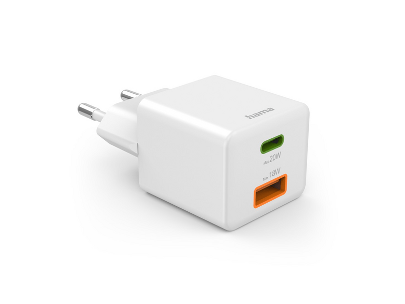 Hama USB+Type-C Hálózati töltő, 20W (201991)