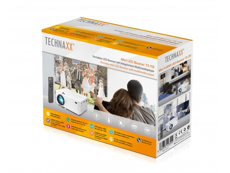 Technaxx TX-113 Mini Full HD LED projektor