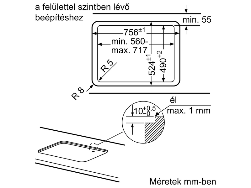 Neff T27CS59S0 Beépíthető gáz főzőlap