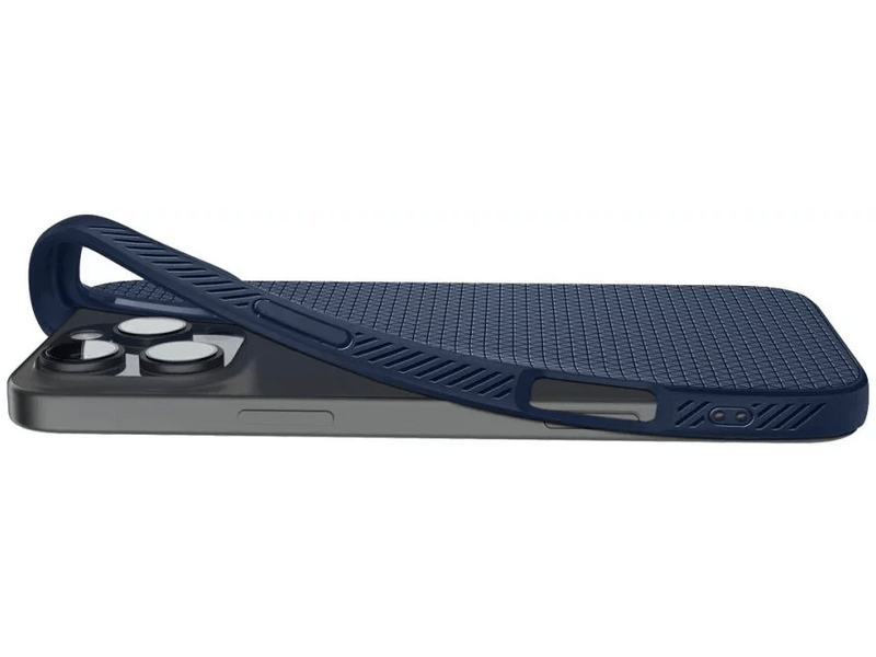 Spigen ACS08118 iPhone 16 Pro Szilikon tok, sötétkék