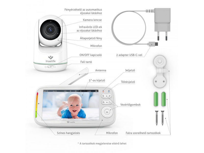 TrueLife NannyCam R5 Videós bébiőr (TLVMMNCR5)