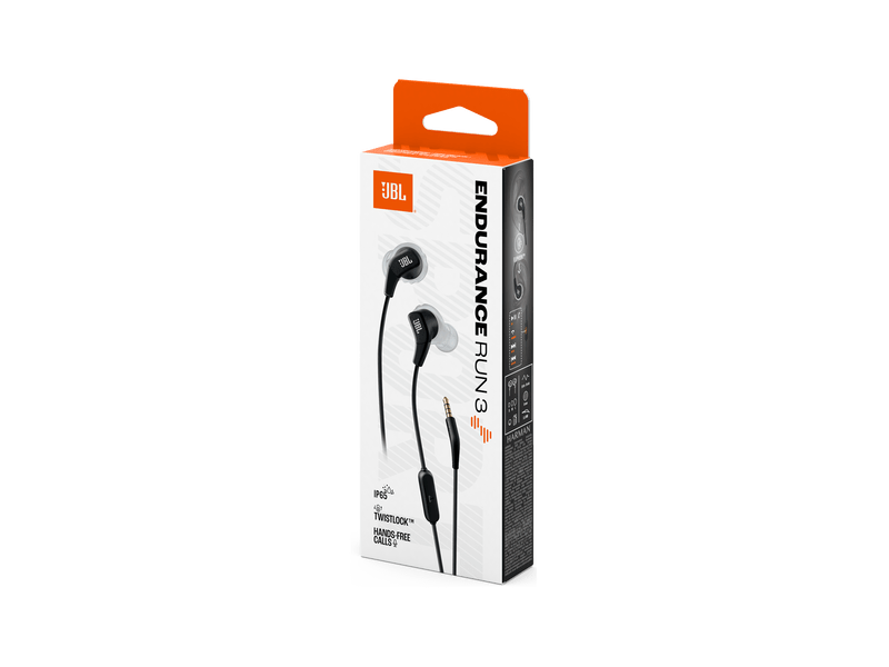 JBL Endurance Run 3 Vezetékes fülhallgató, fekete