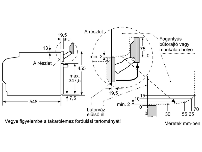 Bosch CSG7361B1 Beépíthető kompakt gőzsütő