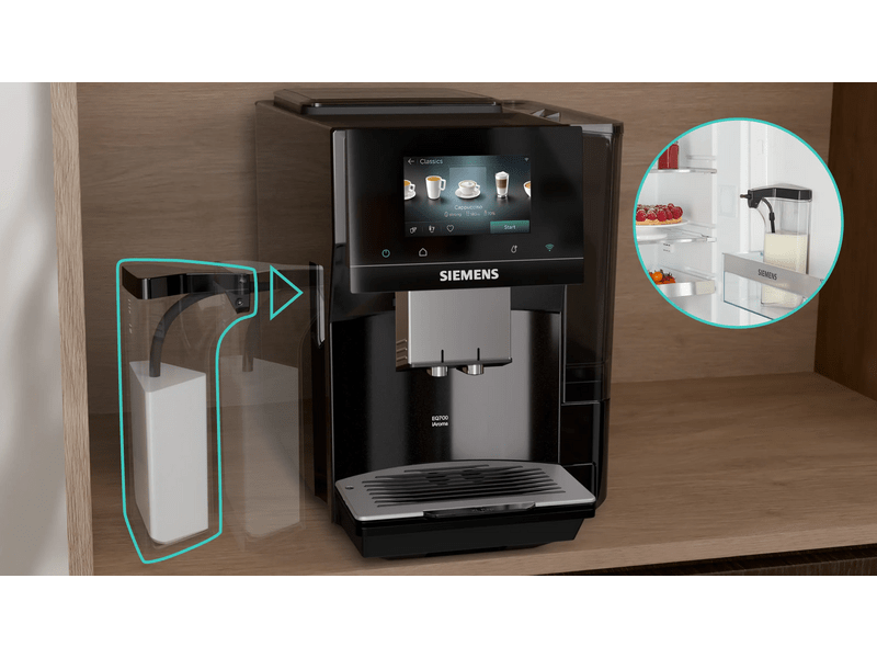 Siemens EQ700 iAroma Automata kávéfőző, fekete (TQ725E03)