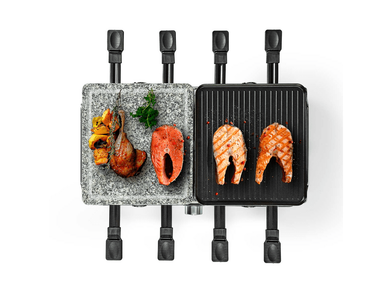 Nedis FCRA300FBK8 Gourmet/raclette grill, 8 személyes
