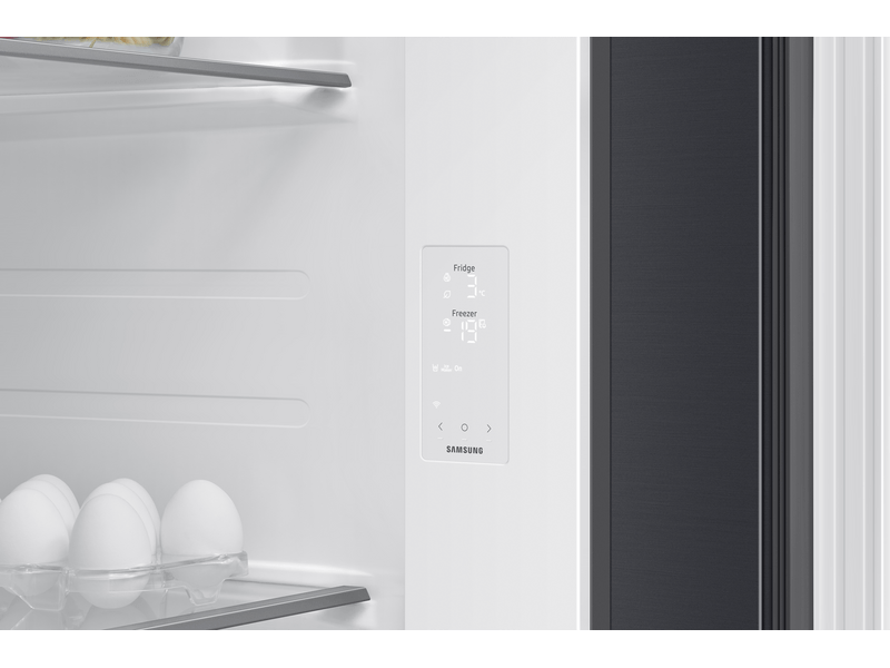 Samsung RS70F64KEFEO Side-by-Side hűtőszekrény, fekete