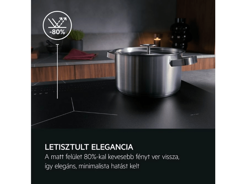 AEG TH84CC23CZ Beépíthető indukciós főzőlap páraelszívóval, SaphirMatt®