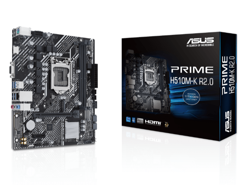 Asus Intel PRIME H510M-K R2.0 s1200 micro ATX Alaplap (PRIMEH510MKR20)