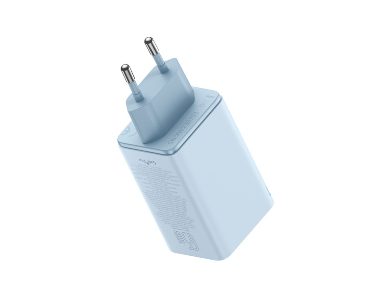 Baseus GaN6 Pro hálózati gyorstöltő 65W, kék (P1016270131300)