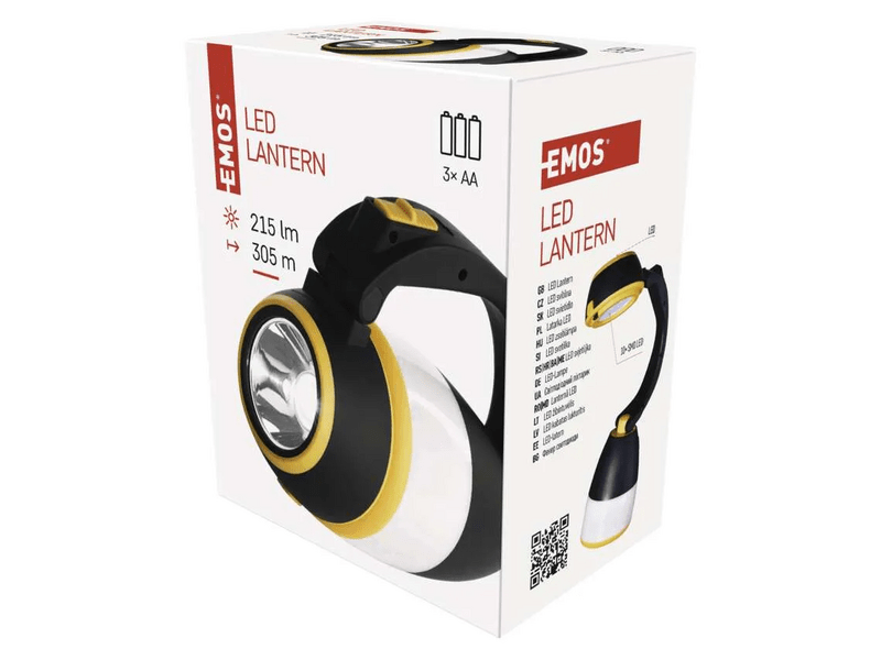 EMOS P4008 LED-es multifunkciós kempinglámpa, 215 lm, 3×AA