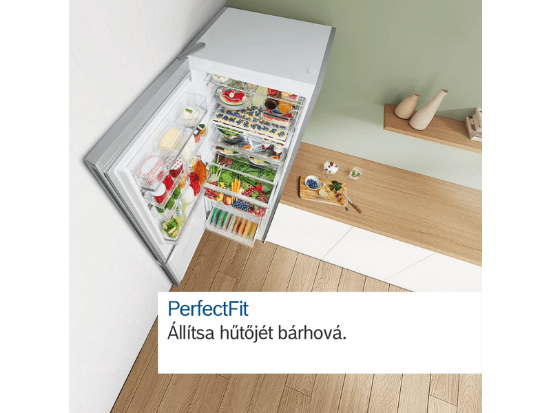 Bosch KGN492LDF Alulfagyasztós kombinált hűtőszekrény, NoFrost