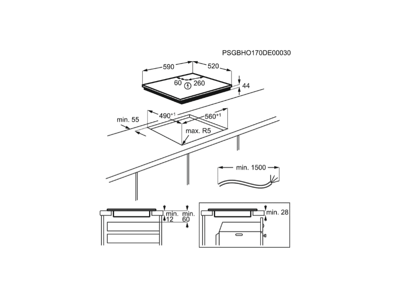 Electrolux EOD5F71Z + EIV644 + LMS4253TMK Beépíthető szett