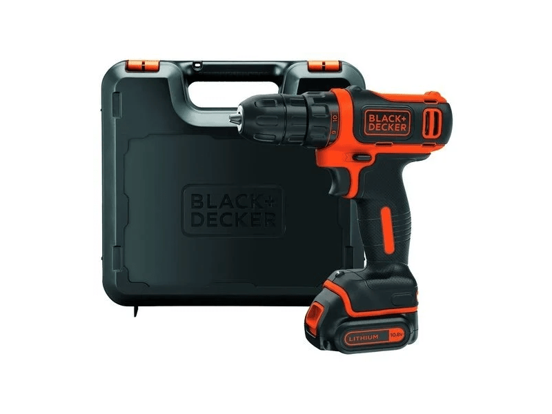 Black+Decker BDCHD18K1B2-QW ütvefúró/csavarozó, 400 mA töltő, 2 akkumulátor, koffer