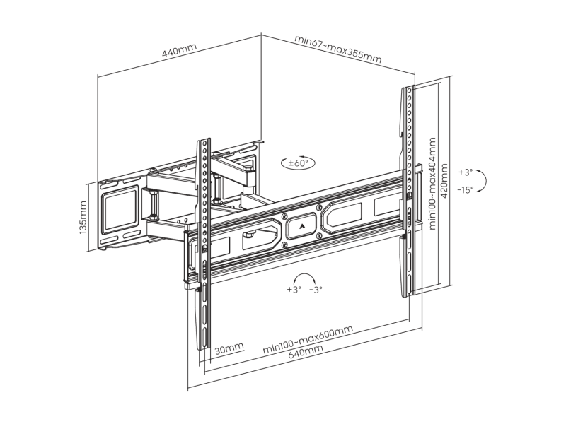 Sbox PLB-3646-2 Fali konzol, 37