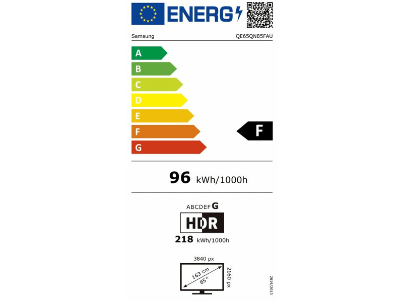 Mini LED technologiával, 165 cm