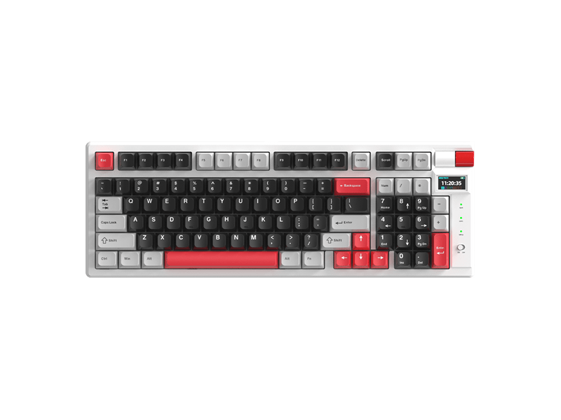 Monka Storm vezeték nélküli gaming billentyűzet, fehér, US (KG991W)