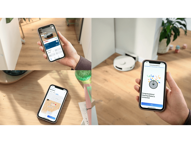 Bosch BCRC1W Robotporszívó, fehér