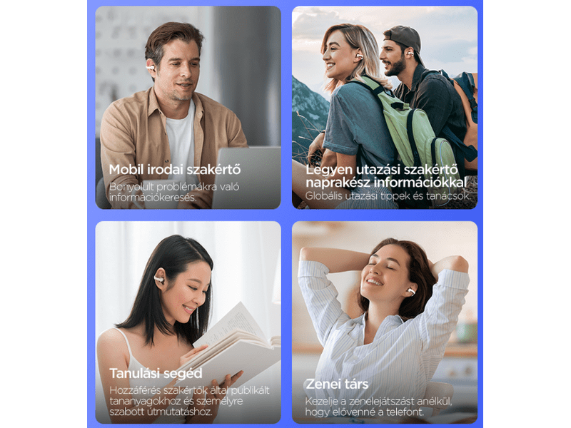 ZTE Nubia Live Clip TWS fülhallgató, szürke