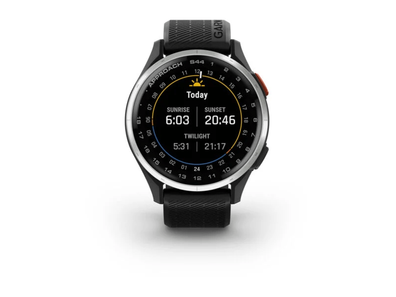 Garmin Approach S44 Okosóra, ezüst/fekete (010-03009-00)