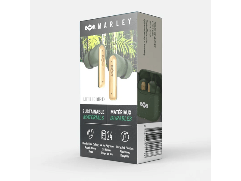 Marley Little Bird True Wireless Fülhallgató, zöld (EM-JE123-GR)