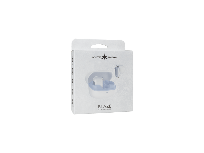 White Shark BLAZE-W Bluetooth fülhallgató, fehér