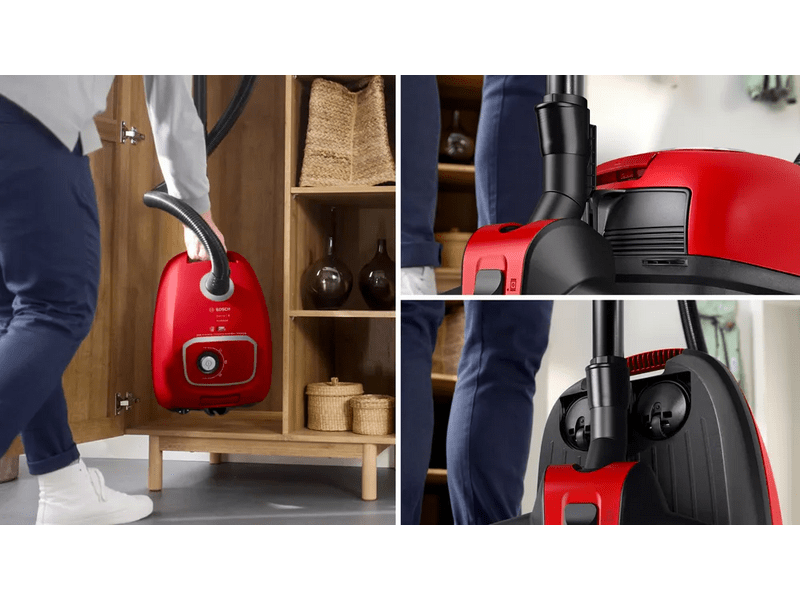 Bosch BGB41PET1 Serie 4 Porzsákos porszívó, vörös