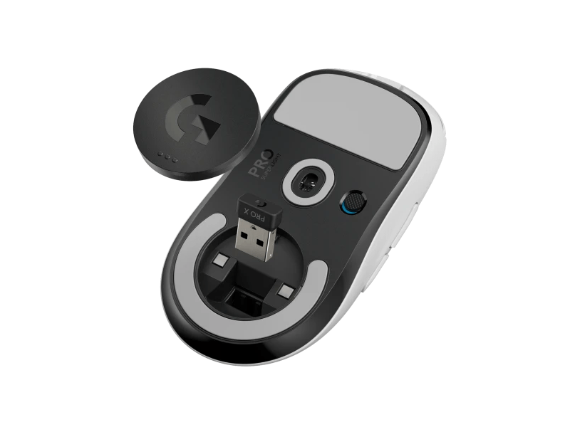 Logitech G Pro X Superlight egér, Fehér (910-005942)