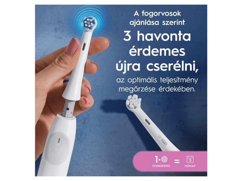 Oral-B iO Gentle Care fogkefefej, fehér, 4 db