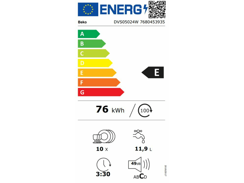 Mosogatógép,keskeny,10ter,5pr