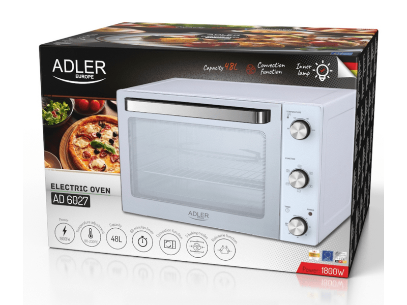 Adler AD6027 Mini pećnica s rotirajućim ražnjem