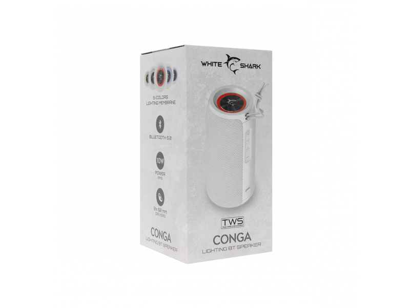 White Shark GBT-808W Bluetooth zvučnik, bijela boja