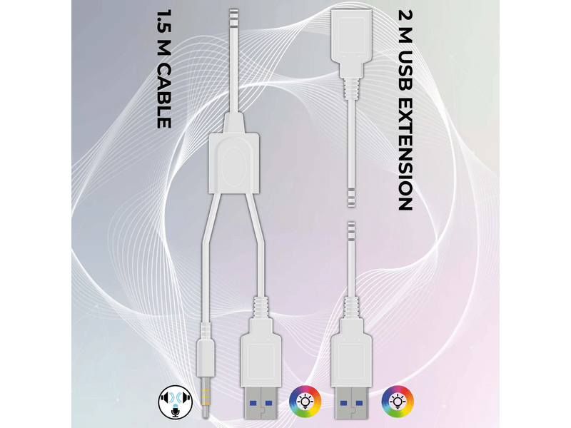 Subsonic Spectra Gaming headset, rózsaszín (SA5684-1)