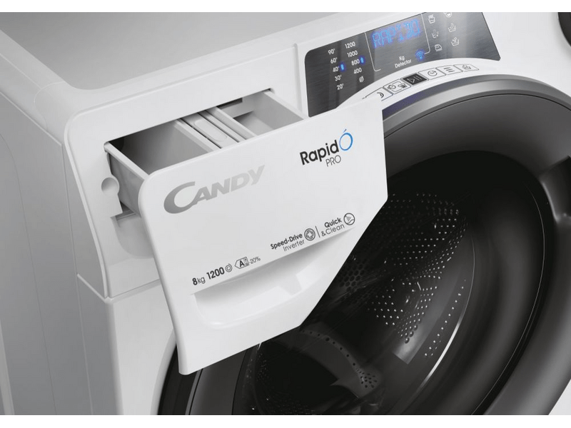 Candy RP286BWMR8S Elöltöltős mosógép