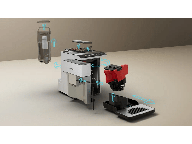Siemens EQ500 Automata kávéfőző, Fehér/ezüst