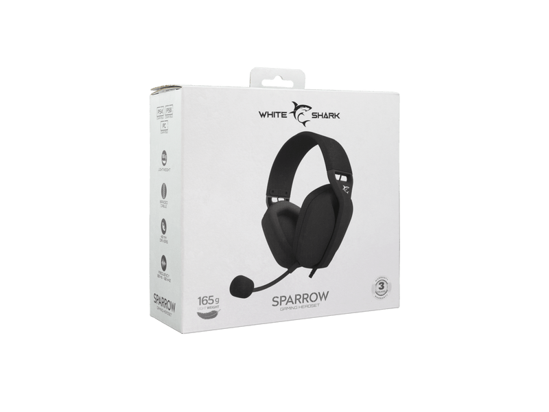 White Shark SPARROW-W, GH-2443W gamer fejhallgató, fehér