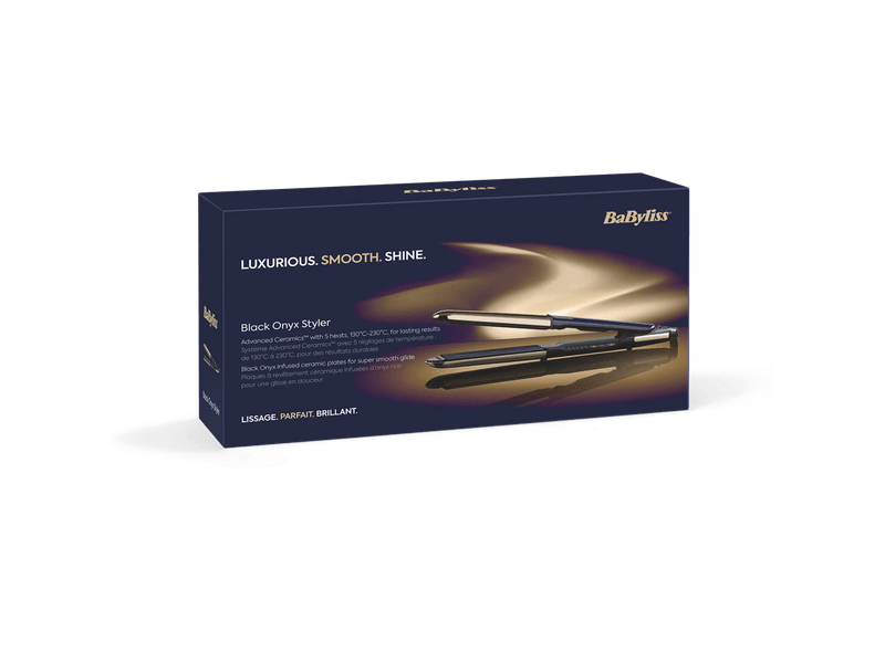 BaByliss ST484E Black Onyx hajvasaló, kék-arany