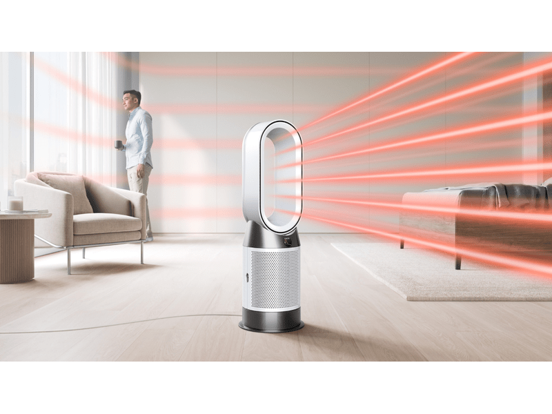 Légtisztító fűtőventilátor, fehér/ezüst