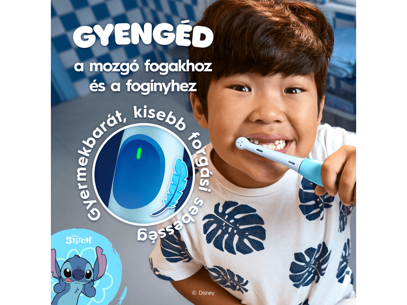 Oral-B iO Kids Stitch Elektromos gyerekfogkefe + útitok