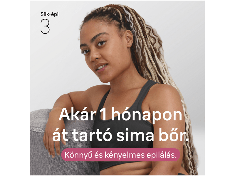 Braun SE3-000 Silk-épil 3 vezetékes epilátor, rózsaszín