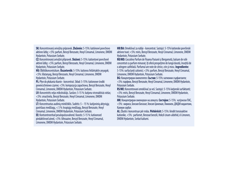 Coccolino Passion Flower & Bergamot öblítő, 1450 ml