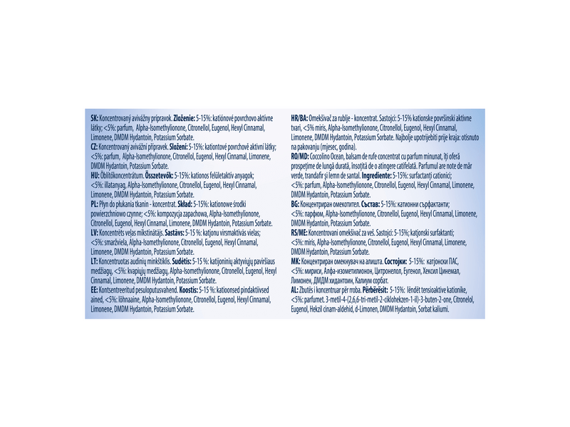 Coccolino Blue Splash öblítő, 1800 ml