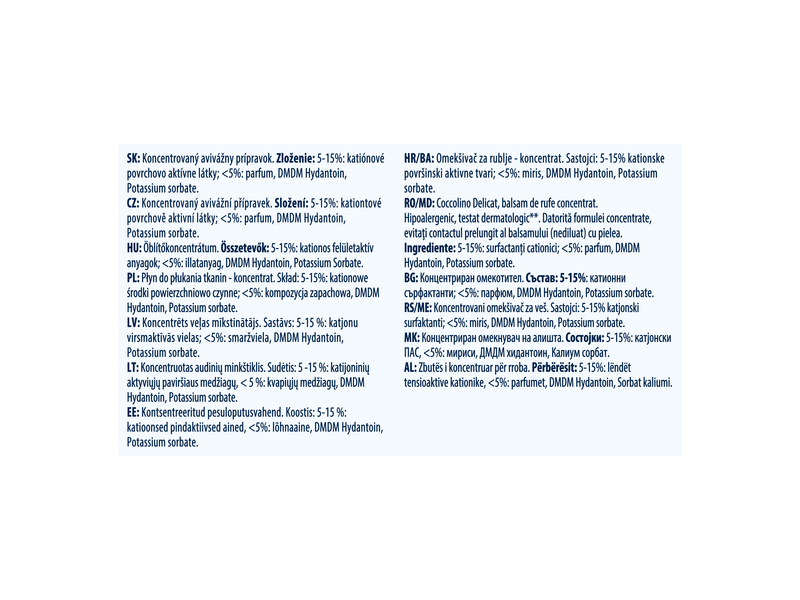 Coccolino Sensitive Pure öblítő, 1800 ml