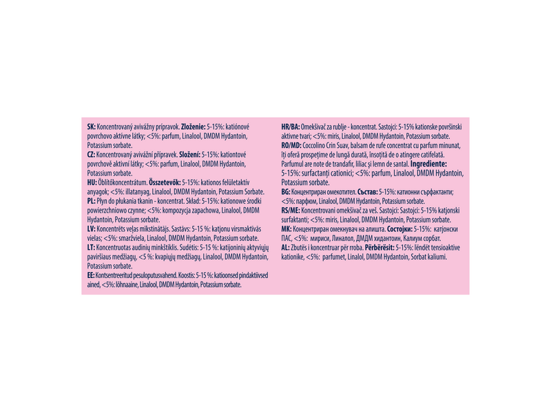 Coccolino Silk Lily öblítő, 1800 ml