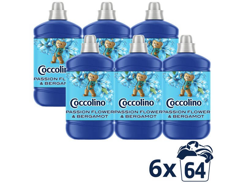 Coccolino Passion Flower&Bergamot öblítőkoncentrátum, 6x1600ml