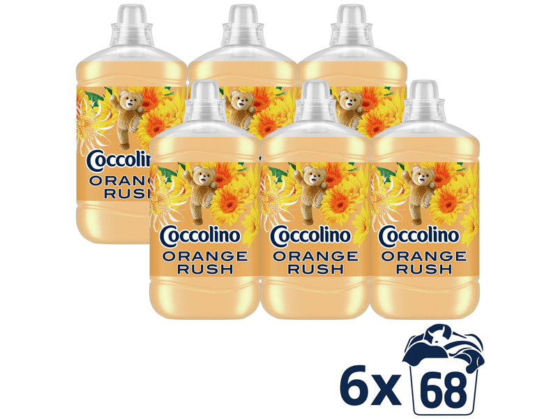 Coccolino Orange Rush öblítőkoncentrátum, 6x1700ml