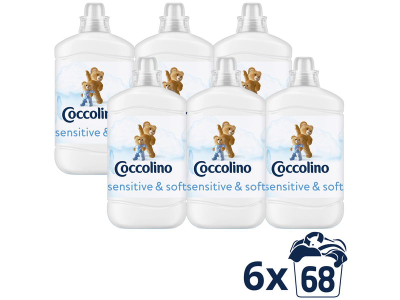 Coccolino Sensitive Pure öblítőkoncentrátum, 6x1700ml